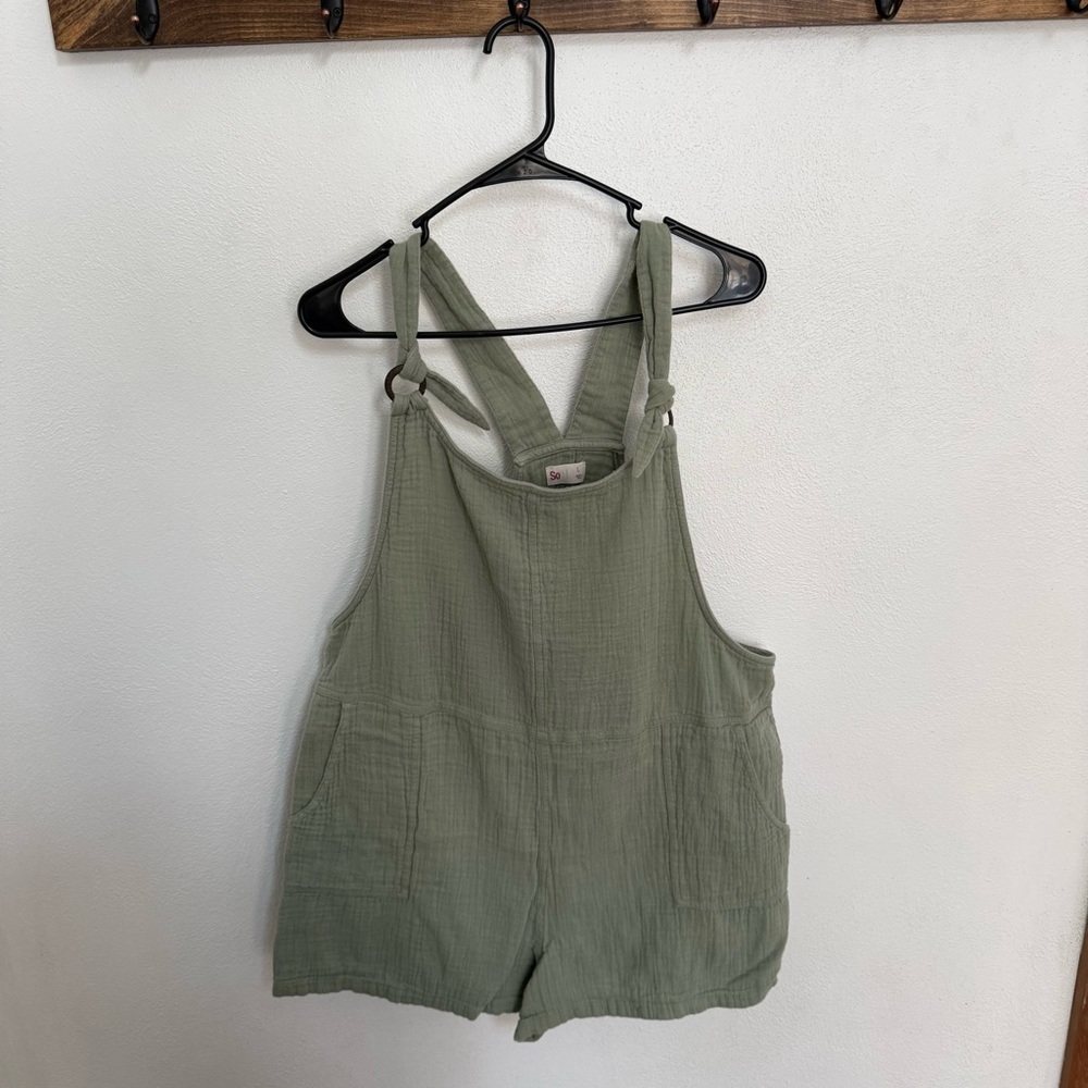 SO Casual Green Cotton Overalls